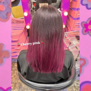 セミロング カラー イシダ🚀 派手髪アシスタントのヘアスタイル