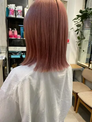 ミディアム 小顔レイヤー×コンパ クトボブ/林隆平のヘアスタイル