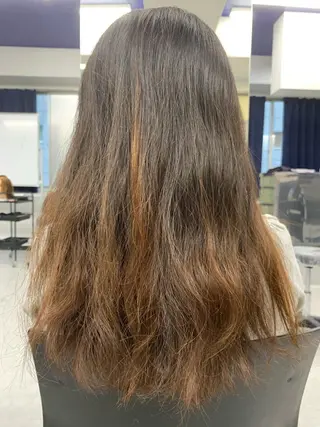 ロング I S所属・🌿透明感カラー‪ 縮毛矯正✨かずきのヘアスタイル