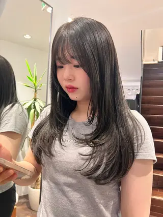 セミロング 渋谷🎀透明感カラー レイヤー/mikuのヘアスタイル