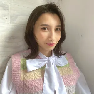 ミディアム 🪭risa 暖色/レイヤー🪭のヘアスタイル