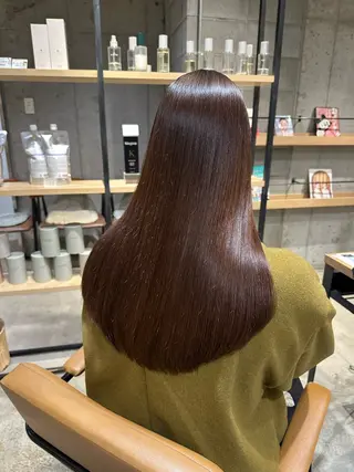 ロング 韓国レイヤー・ボブ/ 暖色⭐️優香⭐️のヘアスタイル