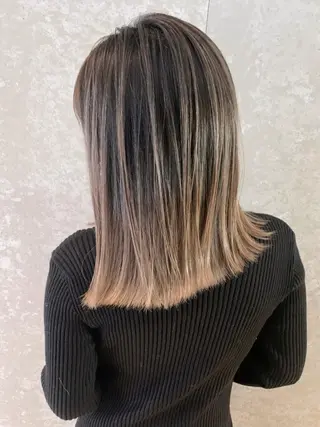 ミディアム カラー ITbyALBUM 藤沢店のヘアスタイル