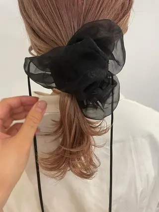 セミロング カラー 佐藤 永夏のヘアスタイル