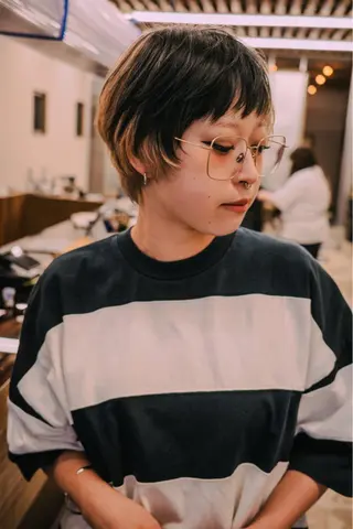 ショート カラー 渡邉 悠斗のヘアスタイル