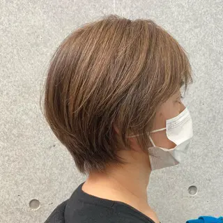 ショート 【白髪ぼかし】 愛甲竜佑のヘアスタイル