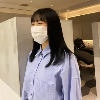 ミディアム カラー 艶感/ナチュラル 🌿マアヤのヘアスタイル