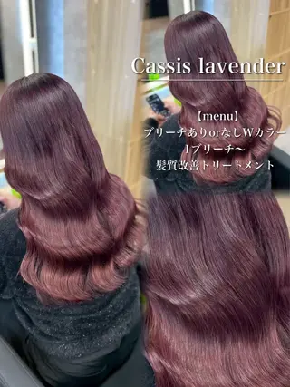 ロング カラー ヘアアレンジ ダメージレスカラー 🩵HIYO🩵のヘアスタイル