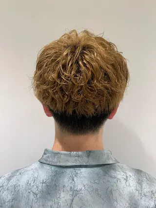 パーマ メンズ 【センターパート/ マッシュ】ryokaのヘアスタイル