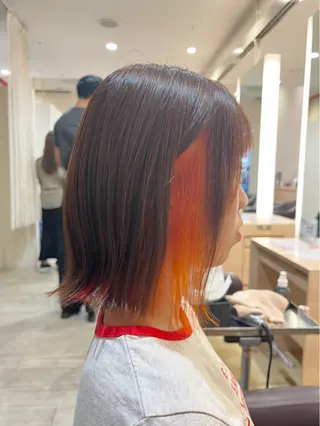 ミディアム カラー メンズカット／パーマ 牛尾丈のヘアスタイル