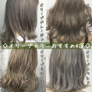 ミディアム カラー パーマ ヘアアレンジ ネイル マツエク・マツパ 新宿駅近♡友達とOK 🦋W -ワット -のヘアスタイル