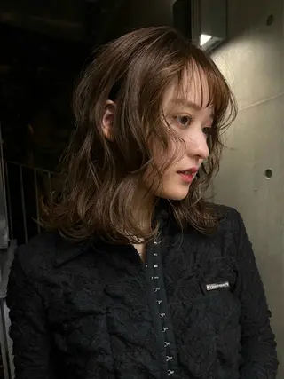 ミディアム カラー レイヤー/柔色 カラー/SAkiのヘアスタイル