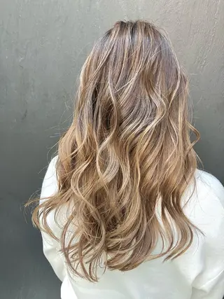 セミロング カラー パーマ ヘアアレンジ メンズ キッズ grand story/colulu渋谷2号店所属・kotona 🤍miuraのヘアスタイル