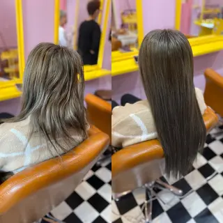 セミロング チビ編み込みエクステ どぅ〜す/YUIのヘアスタイル