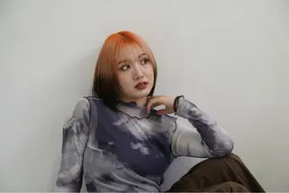 ミディアム カラー パーマ ヘアアレンジ sweet room所属・髪質改善/ニュアンス シモンのヘアスタイル