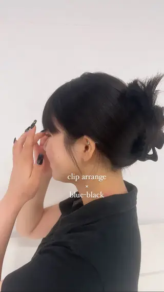 ミディアム カラー ヘアアレンジ ねいるとあいの店キュプレ橘通店所属・harua キュプレ/アイリストのマツエク・マツパデザイン