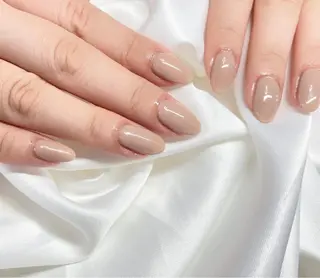 ネイル 23時まで❤︎韓国、 ワンホンネイルのネイルデザイン