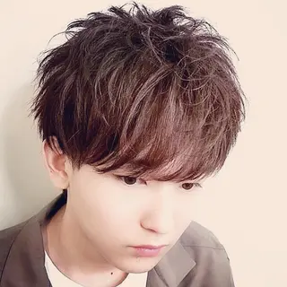 ショート カラー メンズ メンズヘア特化 崎田 成人のヘアスタイル