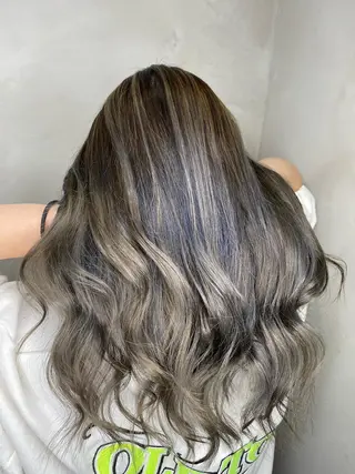 ロング カラー ヘアアレンジ Belle hair Design青野大貴のヘアスタイル