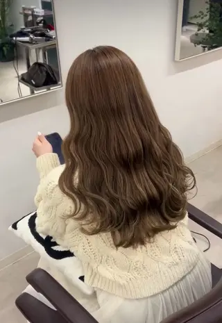 ロング 透明感カラー×艶矯正 カット特化/さくらのヘアスタイル