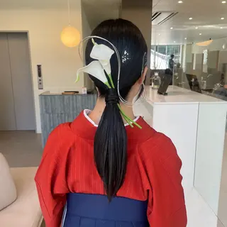 ロング ヘアアレンジ ブリーチ/レイヤー 🌻Mutsumiのヘアスタイル