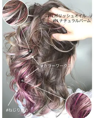 カラー 上霜 菜月のヘアスタイル