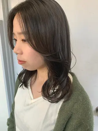 ミディアム カラー オクミヅキ /髪質改善/梅田🫧のヘアスタイル
