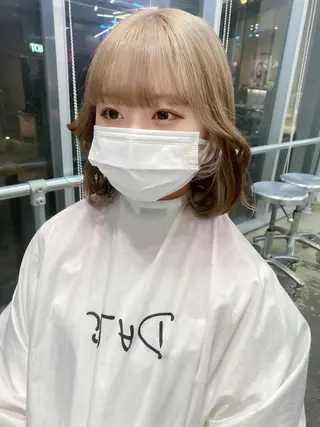 ミディアム カラー 💗💗韓国レイヤー yu-ki💗💗のヘアスタイル