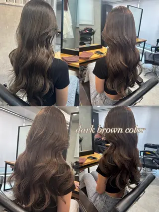 ロング カラー 松井那津子 /ハイライトブリーチのヘアスタイル