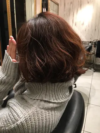 ショート パーマ 永井大樹✨ 透明感カラー✨のヘアスタイル