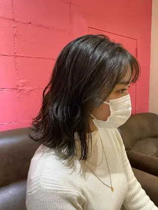 ミディアム 🇰🇷柔らか透明感 ／Miho🫧のヘアスタイル