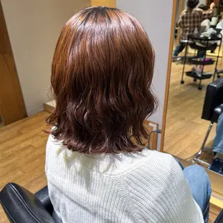 ミディアム パーマ 大橋 芽衣のヘアスタイル