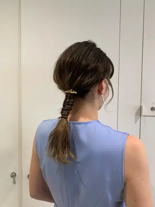 セミロング ヘアアレンジ bob/ aoiのヘアスタイル