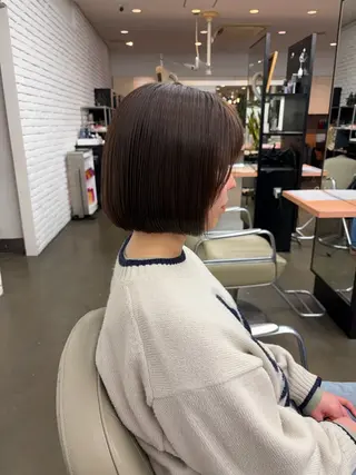 ショート DIFINOaoyama所属・🎧ayaka/ボブ /透明感カラー🩵のヘアスタイル