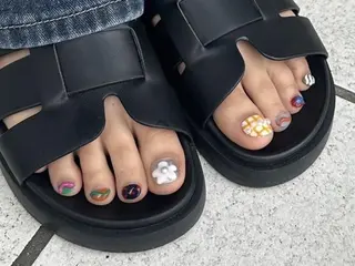 ネイル 井上春菜/長さだし パラジェルフィルインのネイルデザイン