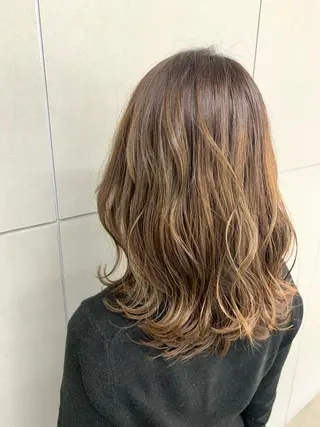 ミディアム カラー Silk-lei【銀座店】所属・銀座/美髪縮毛矯正 /髪質改善/山本翔華のヘアスタイル