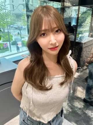 ロング MASHU韓国ヘア/ レイヤー/透明感カラのヘアスタイル