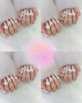 ロング Nailsalon M-crystalのネイルデザイン