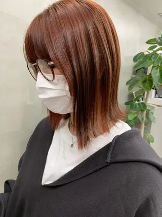 カラー りん /ショート/ボブのヘアスタイル