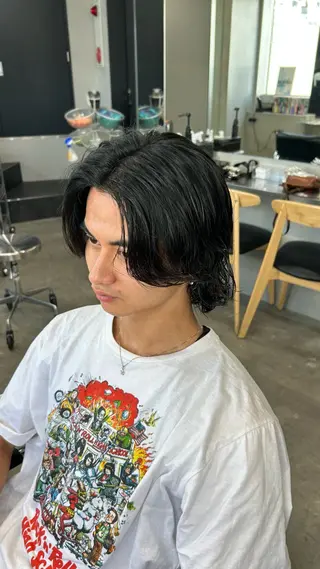 パーマ メンズ 藤平海音/fifth PARKのヘアスタイル