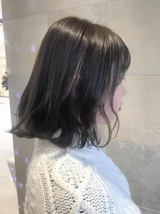 ミディアム カラー 田中 あかねのヘアスタイル