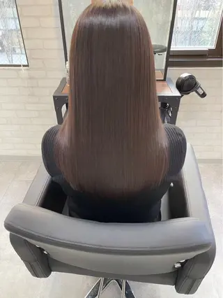 ロング カラー 蓮/髪質改善 /艶カラー/トレンドのヘアスタイル