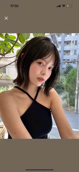 ショート 🎀 うる艶透明感 カラー / 錦糸町のヘアスタイル