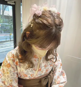 ミディアム ano @anomukuiのヘアスタイル