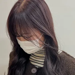ロング カラー 清水愛果/似合わせ カット/透明感カラーのヘアスタイル