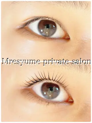 マツエク・マツパ Mresyume MAYUのマツエク・マツパデザイン