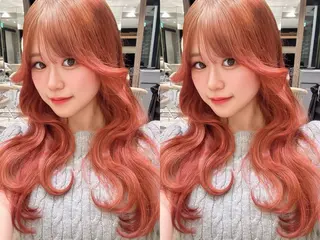 セミロング 韓国カット/透明感 カラー/NANAMIのヘアスタイル