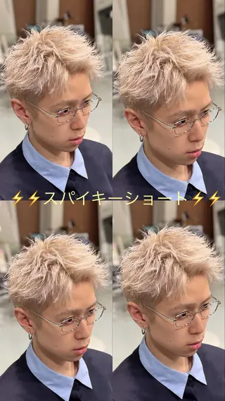 ショート カラー メンズ メンズストレート⭐️ 髪質改善カラー⭐️のヘアスタイル