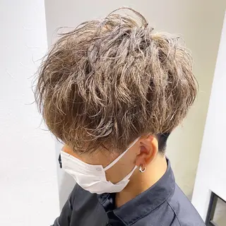 ミディアム カラー ヘアアレンジ メンズ 艶カラー の達人のヘアスタイル