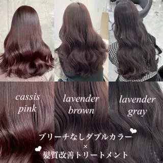 ロング カラー 🎀暖色/ラベンダー /paru🤍のヘアスタイル